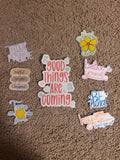 Self Love Inspirational Quote Vinyl Sticker Set – Motivational Stickers with FREE Bonus
