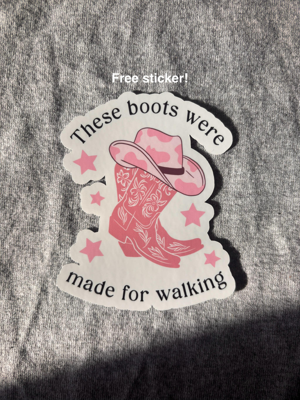 Cowgirl Vinyl Sticker Set – Wild West, Yeehaw, Boots & Hats | Country Gift with FREE Sticker