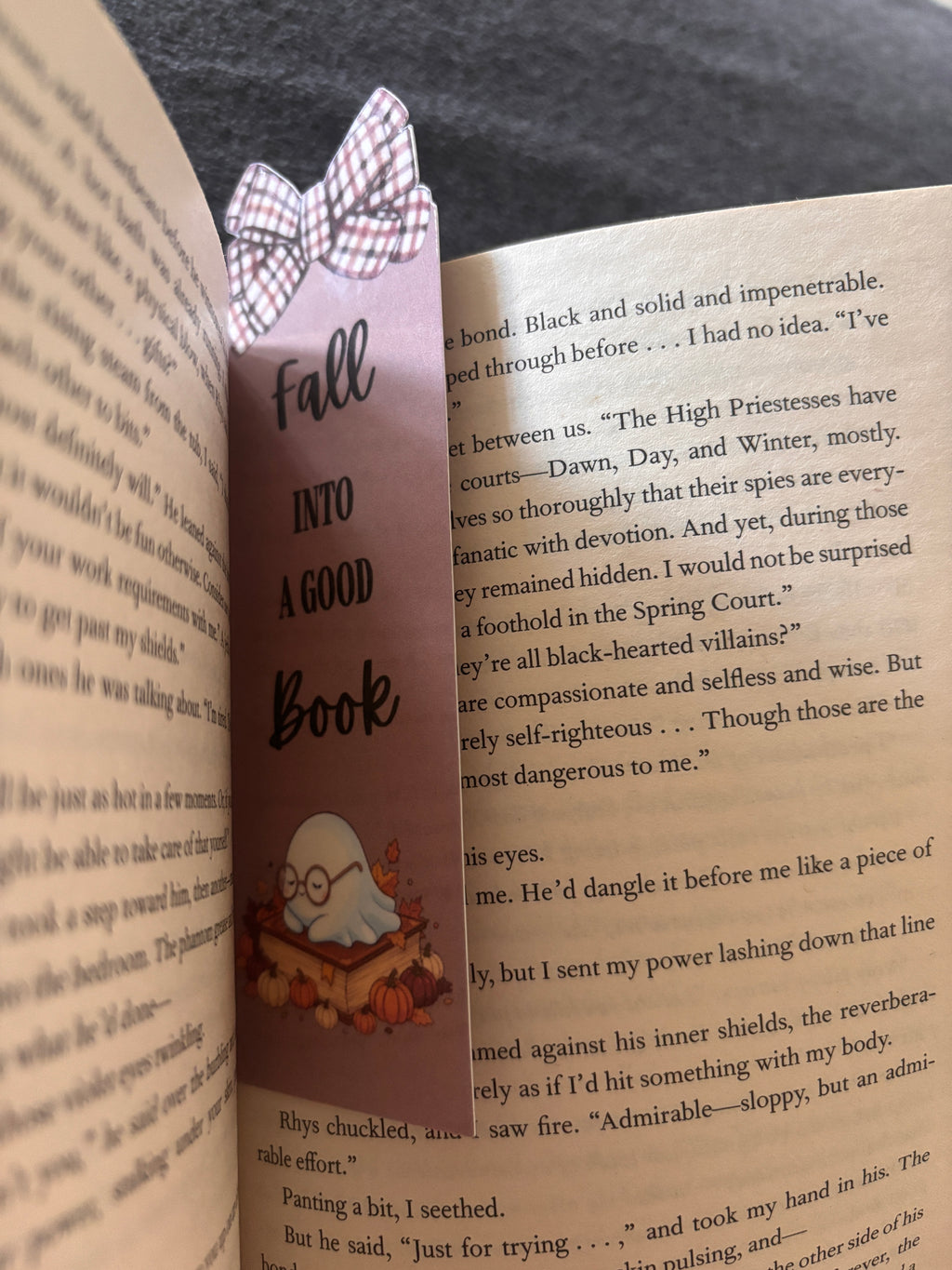 Fall into a bookmark