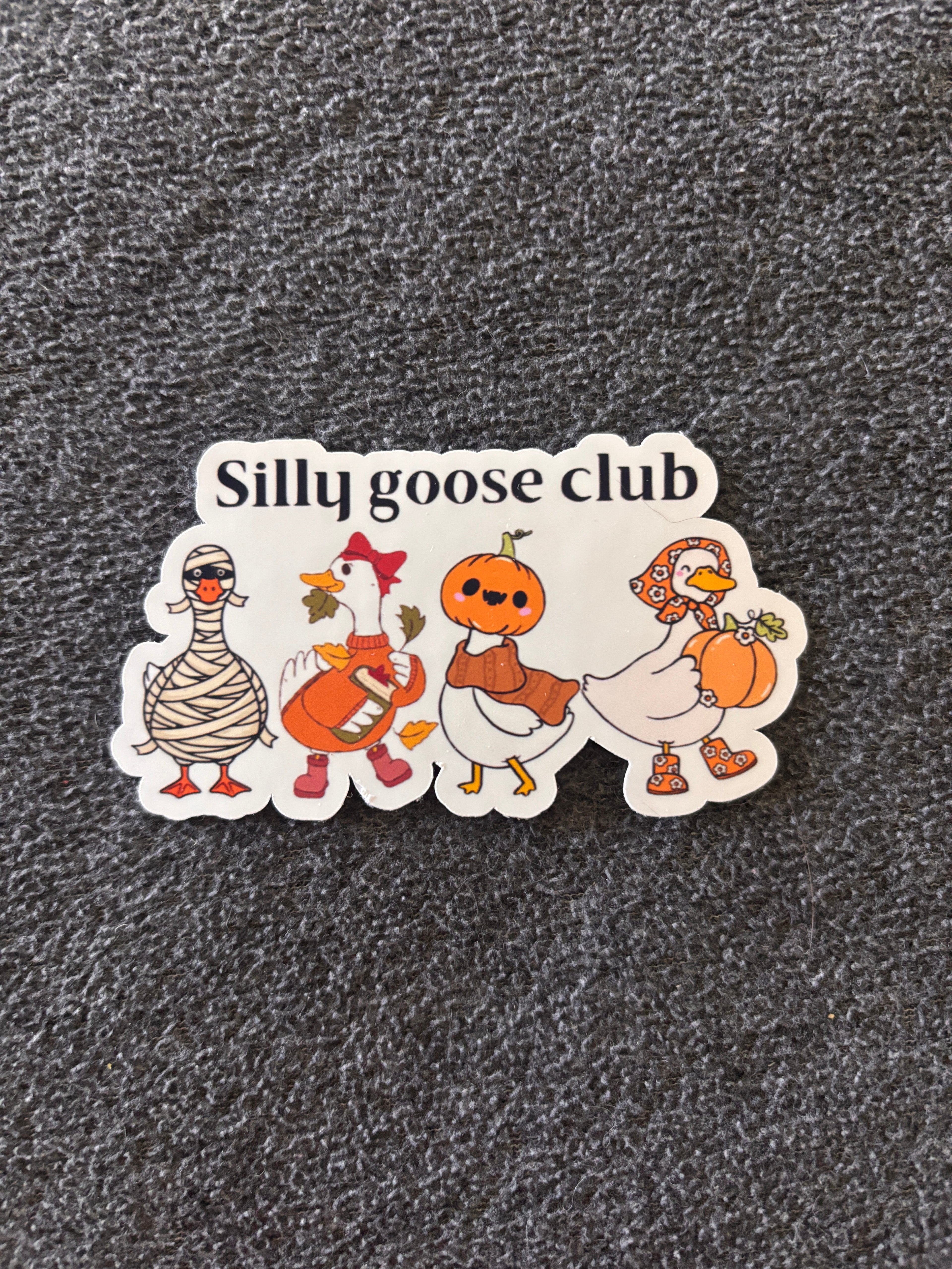 Silly goose club sticker