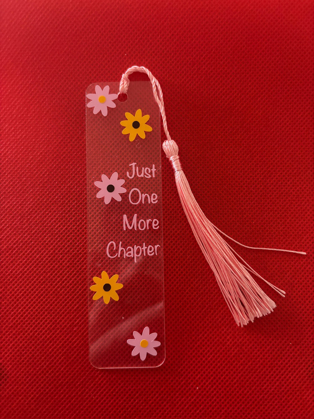 Acrylic Bookmark with Tassel, Vinyl Page Holder for Readers