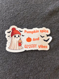 Pumpkin spice, spooky sticker