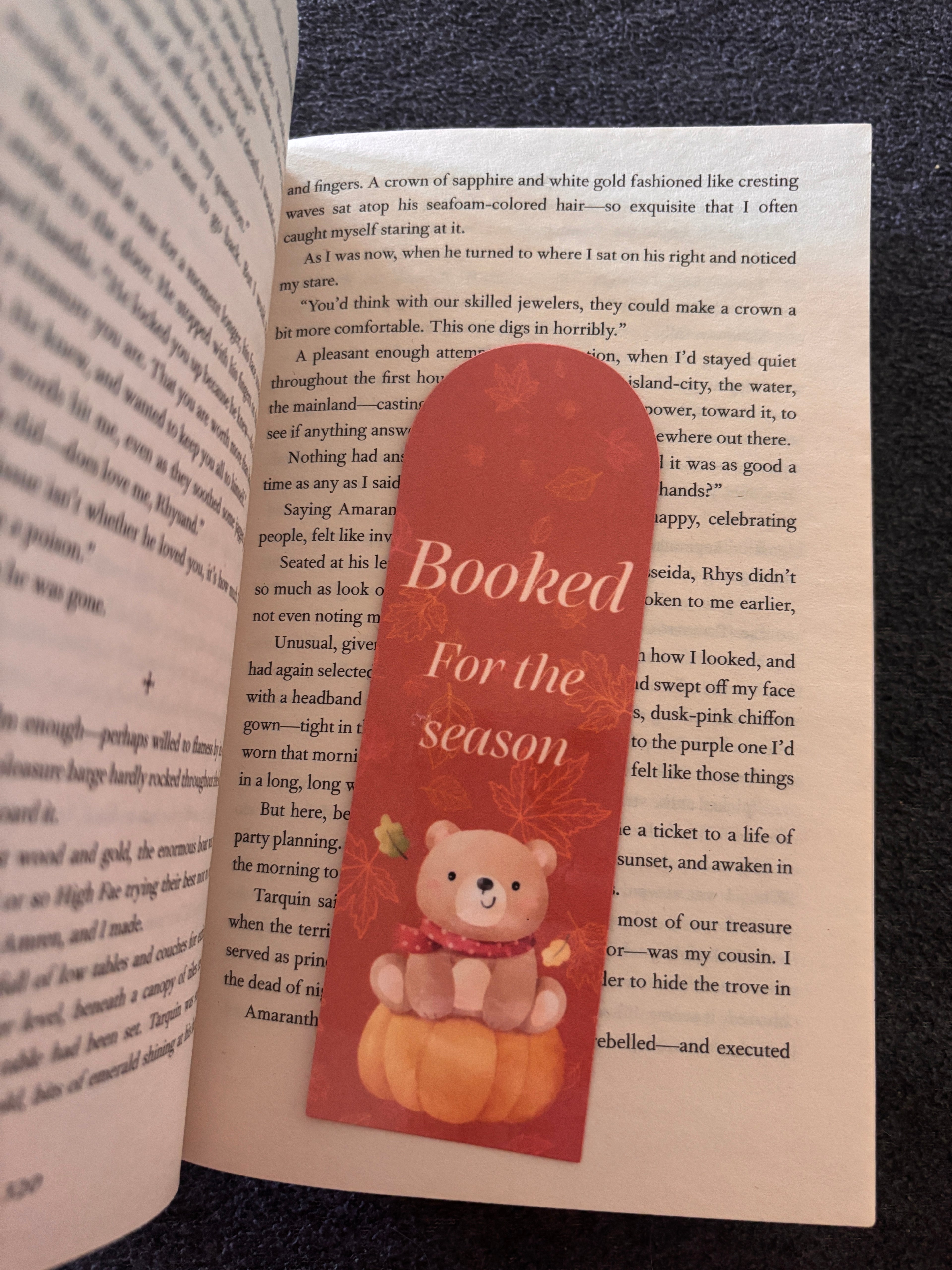 Booked for the season bookmark