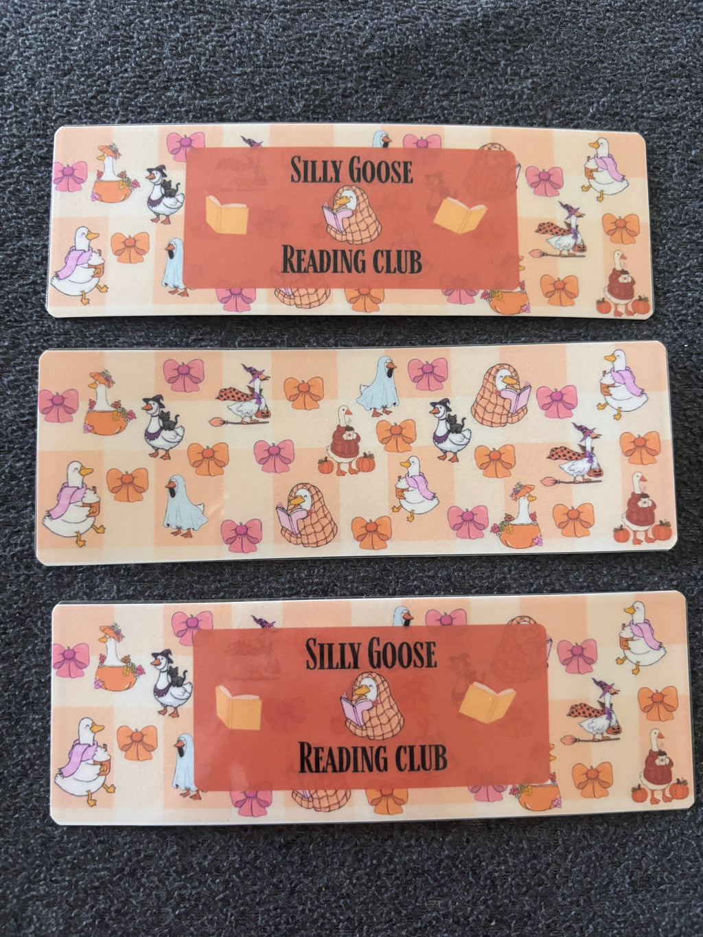 Silly goose reading club bookmark