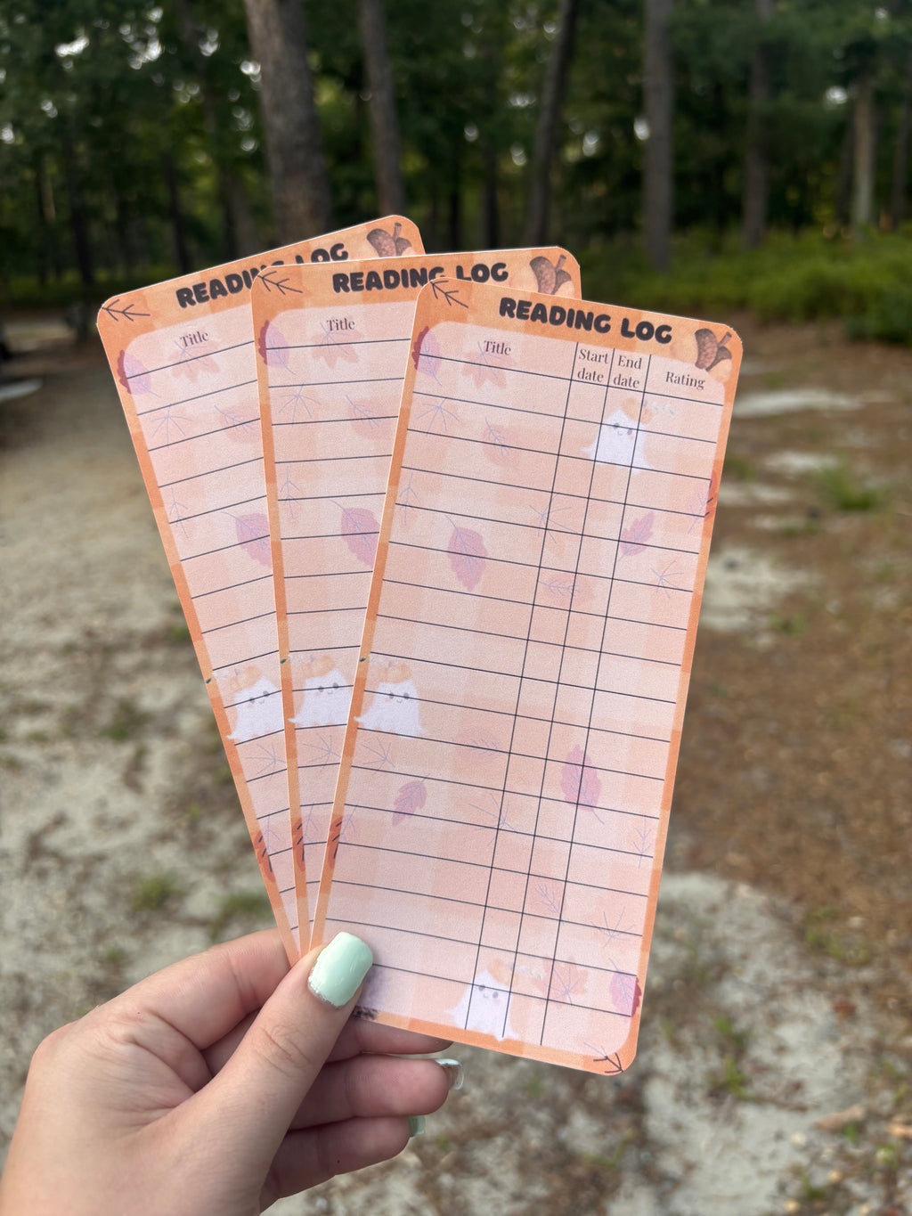 Fall reading log (3pack)
