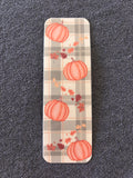 Fall pumpkins bookmark