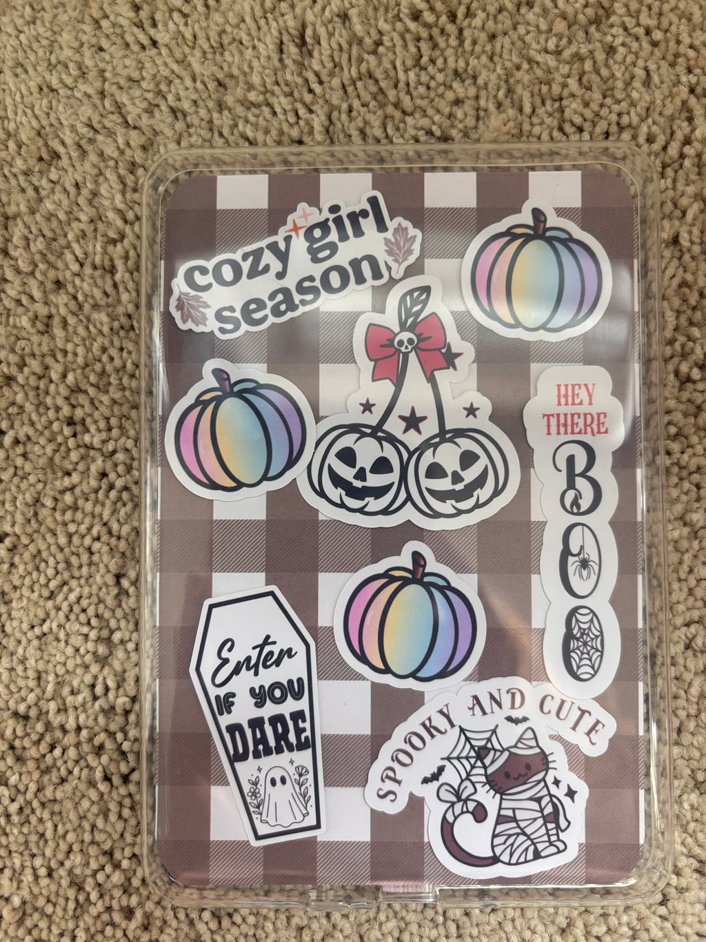 DIY Kindle inserts plaid