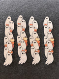 Ghostly pumpkin bookmark