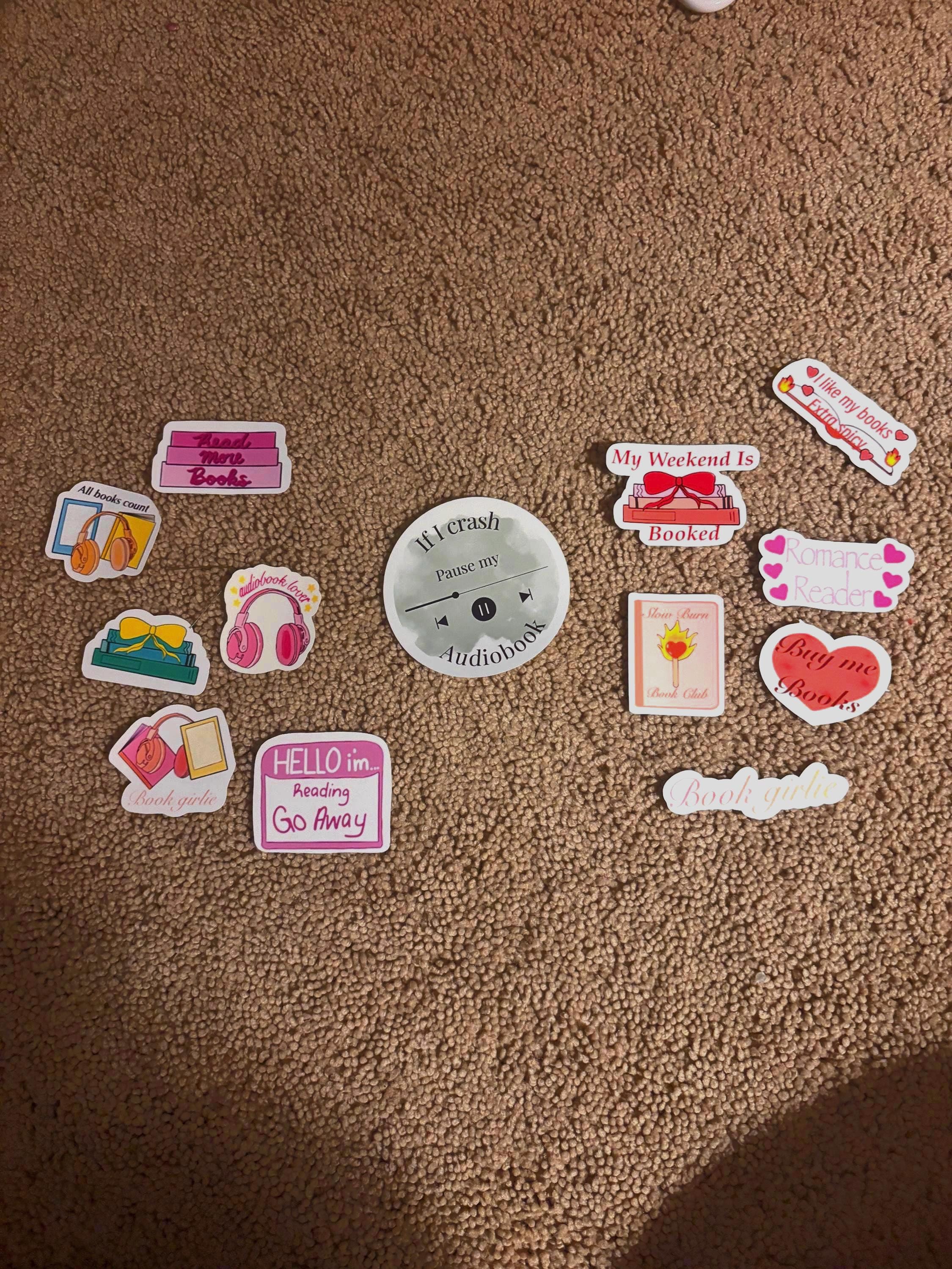 Romance Book Vinyl Sticker Set – All Books & Romance Readers Designs | FREE Bonus Sticker