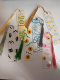Acrylic Bookmark with Tassel, Vinyl Page Holder for Readers