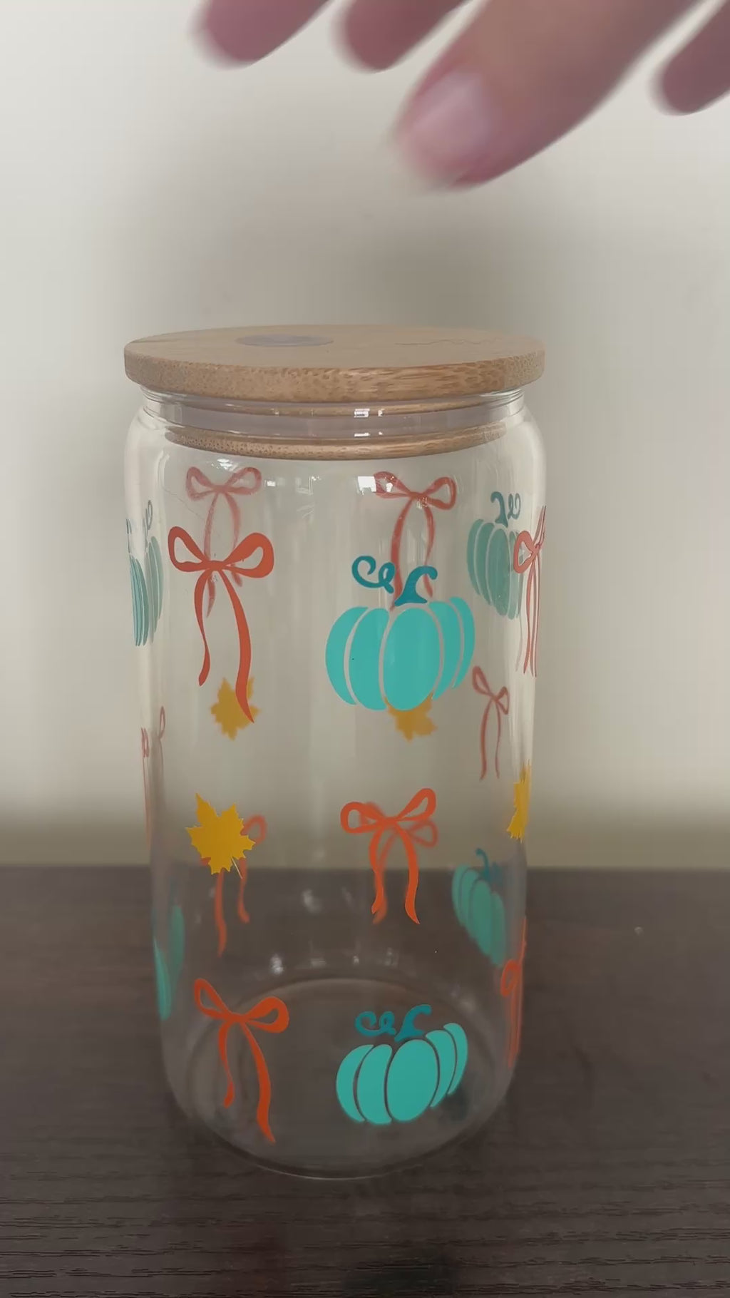 Pumpkins and bows tumbler