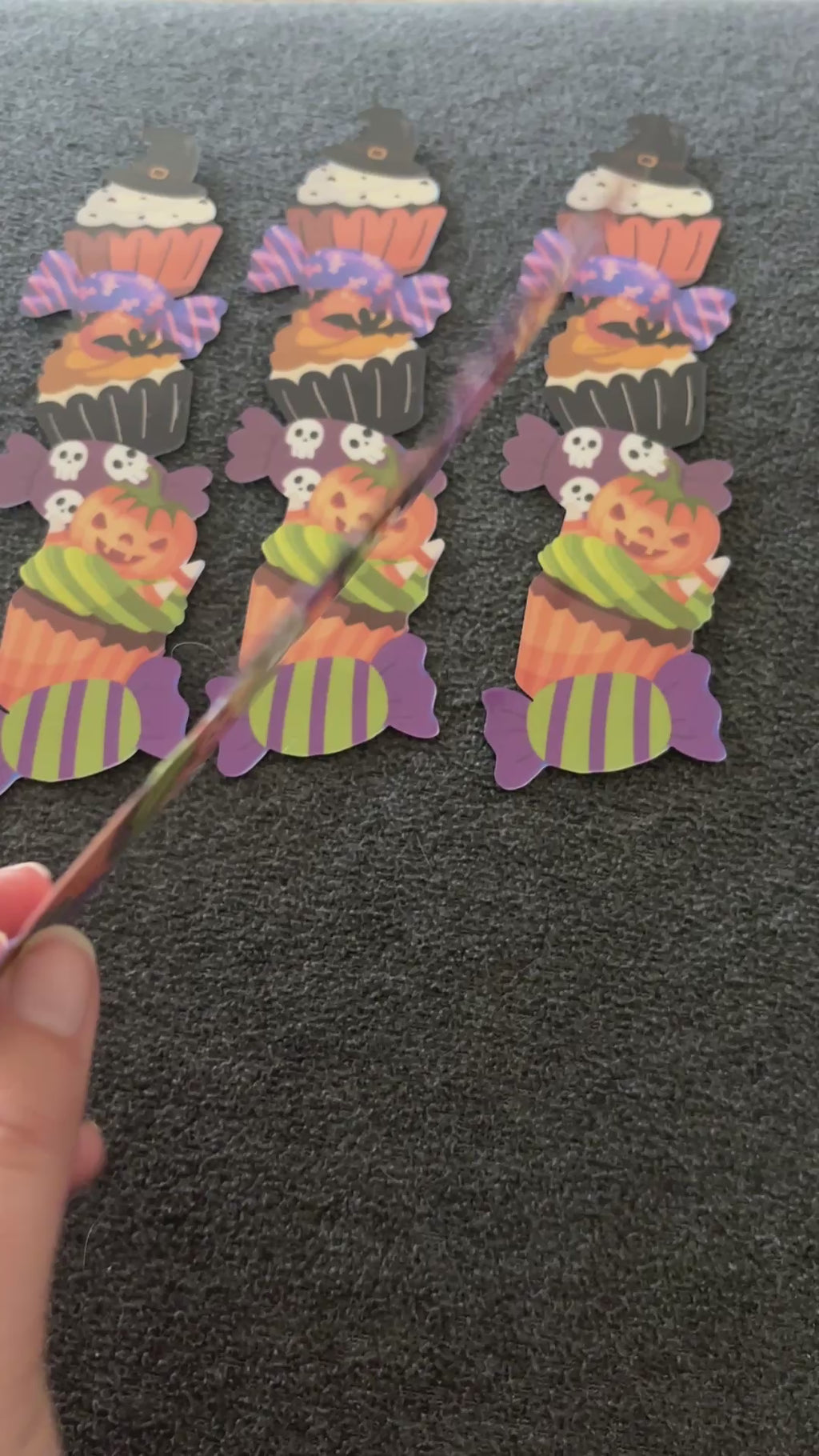 Hauntingly sweet stack bookmark