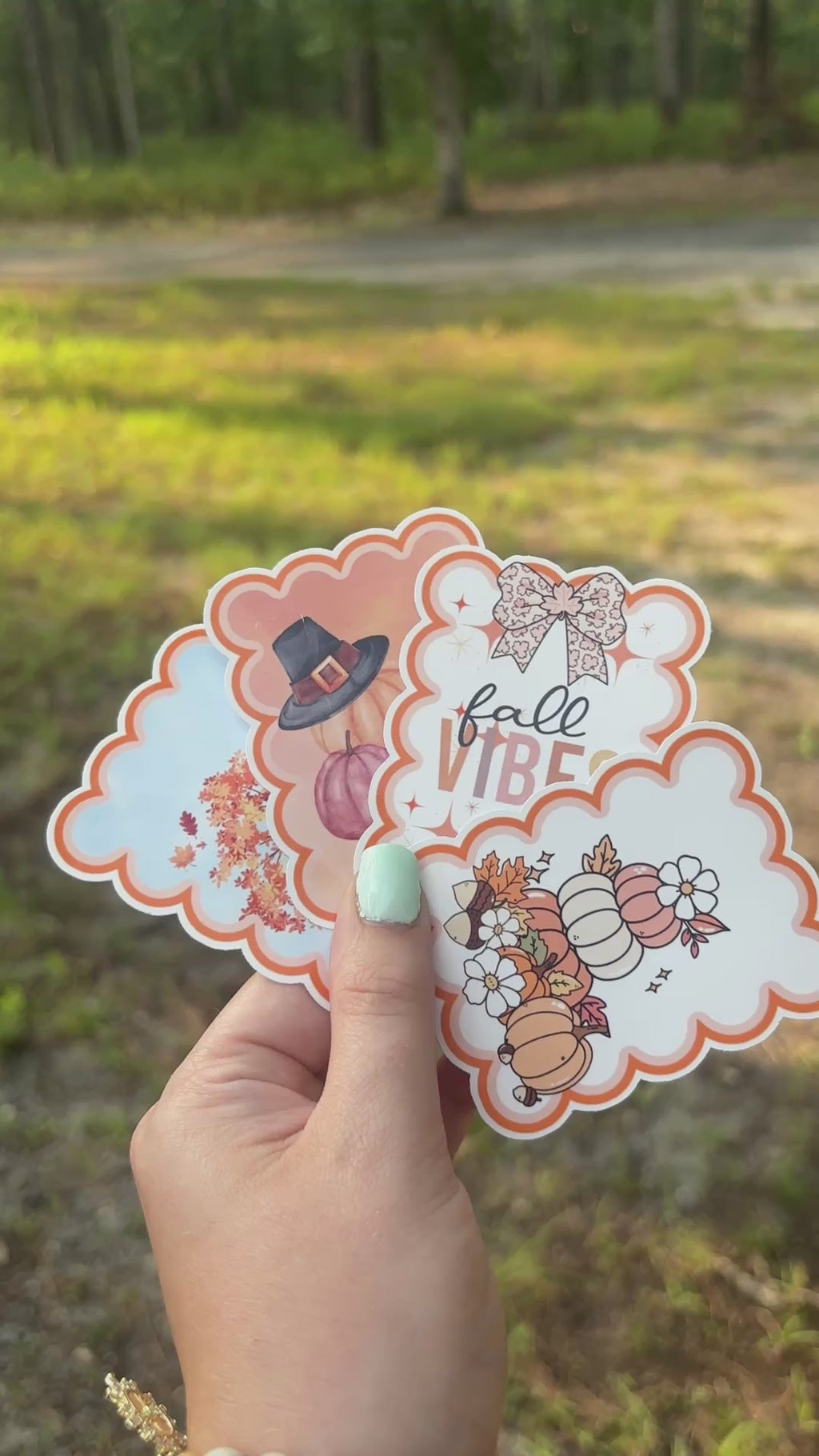 Fall sticker set