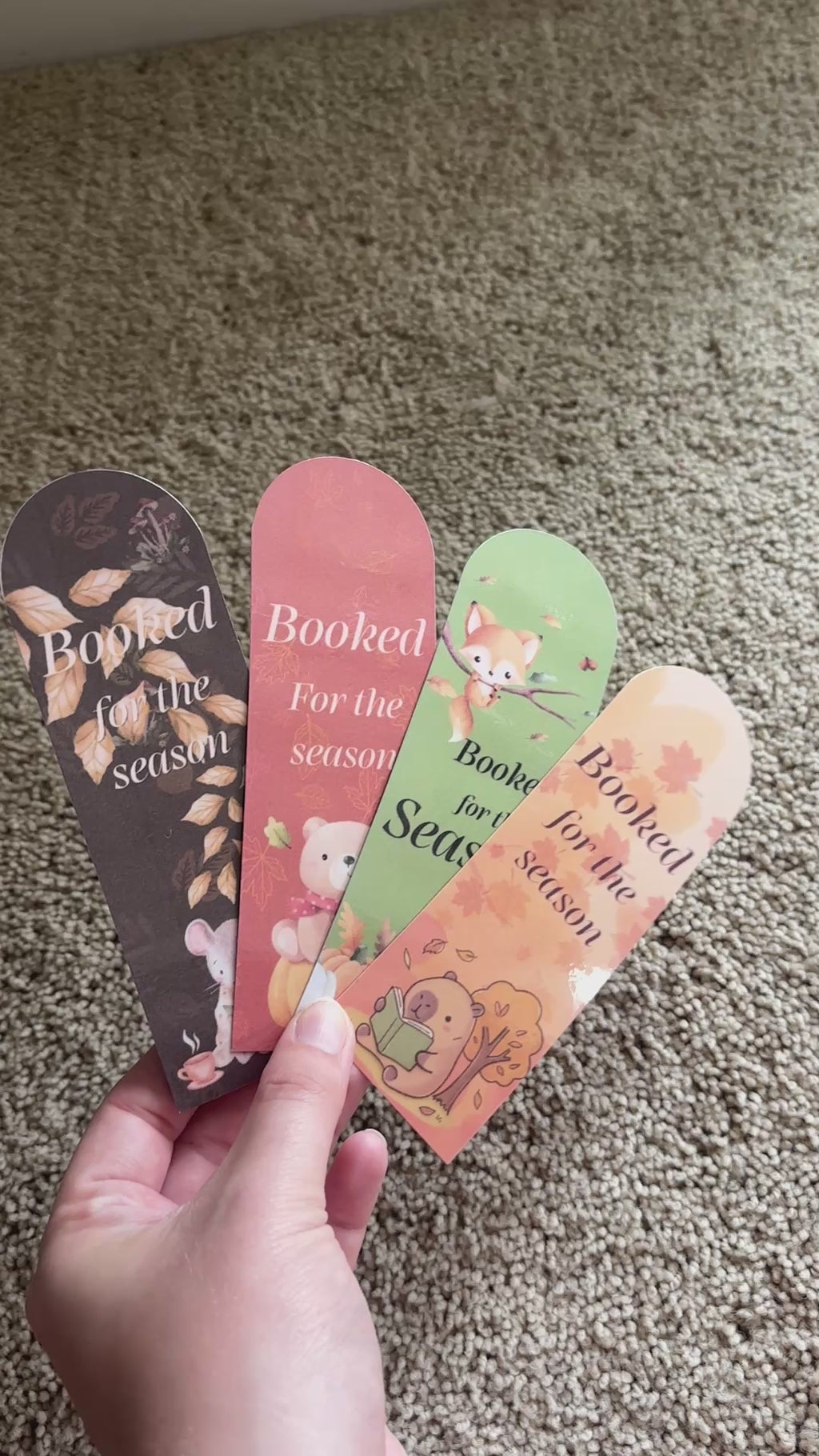 Booked for the season bookmark